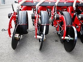 The steel closing wheel option is extremely durable, while still being effective at proper furrow closure.